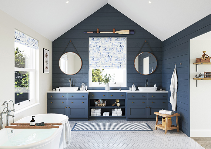 Voyage, Atlantic Blue - Twist&Fit Roman Blind - Image 8
